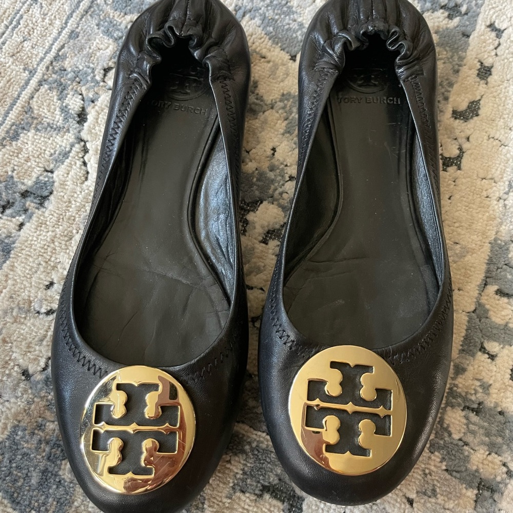 Black Tory Burch Ballet Flats
